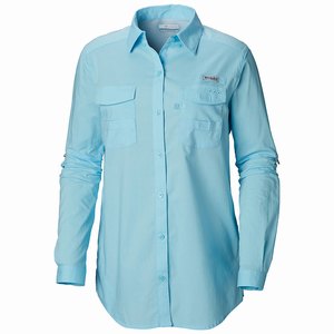 Columbia PFG Bonehead™ II Långärmad Tröja Dam Blå (RUDAG8132)